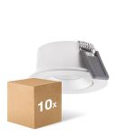 Confezione Multipack 10x Ledvance LED  SPOT AIR ADJUST Aluminium  4W 320lm 36D - 930 Luce Calda -  | Ritaglio 68mm - IP23 - Miglior Resa Cromatica -  Dimmerabile