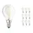 Confezione Multipack 10x Ledvance CLASSIC LED E14 Pera Filamento Chiara 2.5W 250lm - 827 Bianco Molto Caldo | Sostitutiva 25W