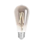 WiZ Smart LED E27 Edison Filamento Smoke 6.5W 400lm - 820-850 Regolabile Bianca | Dimmerabile - Sostitutiva 35W
